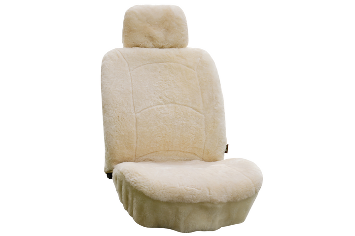 GENUINE AUSTRALIAN SHEARED WOOL SHEEPSKIN CAR SEAT COVER CURVE PATTERN