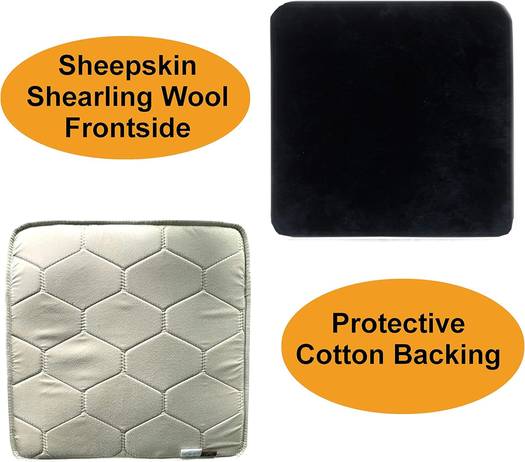 Genuine Sheepskin Sheared Wool Seat Cushion