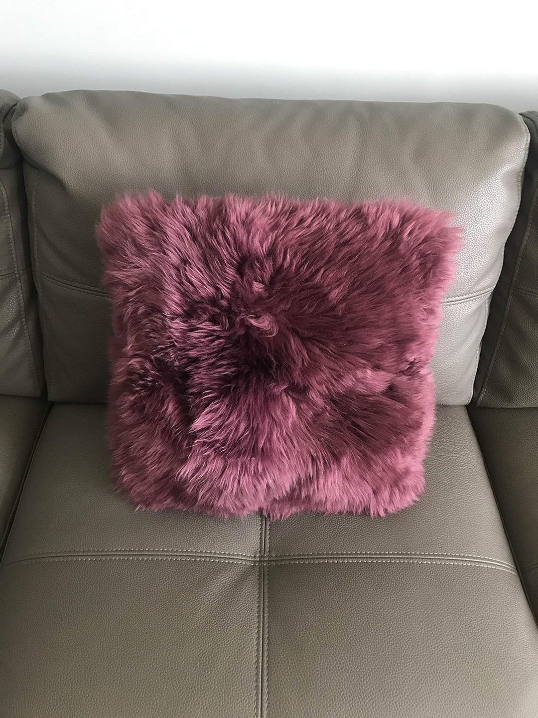 Natural Luxury and Decorative Thick Genuine Sheepskin Fur Throw Pillow