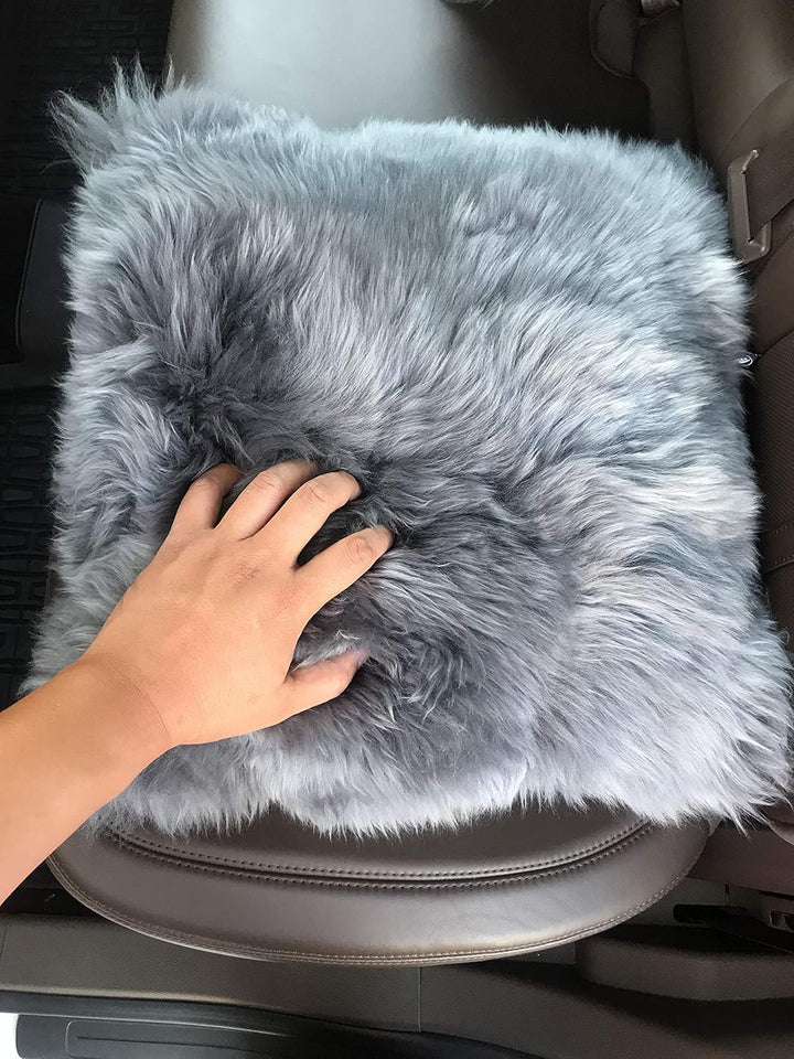 Natural Luxury and Decorative Thick Genuine Sheepskin Fur Throw Pillow