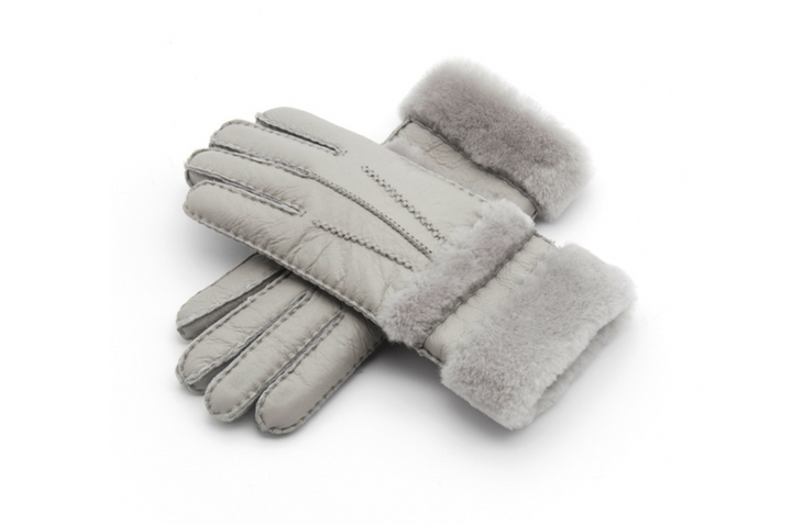 Classic Sheepskin Fur Leather Gloves (Multiple Colors)