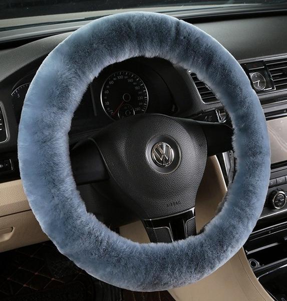 Sheepskin Steering Wheel Cover - Pink