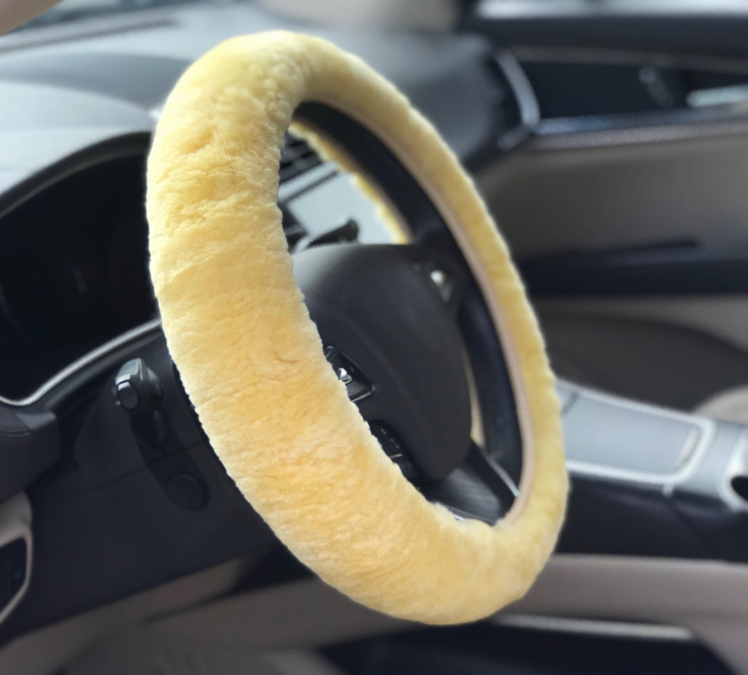 Sheepskin Steering Wheel Cover