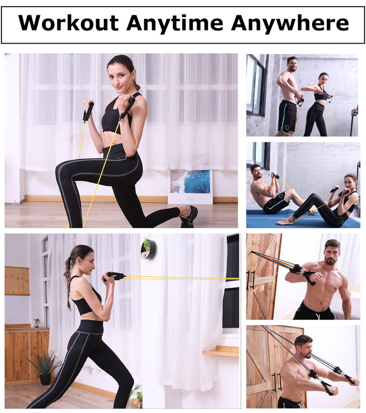 Sheepskin Elite Fitness Workout Resistance Bands Set (2020 new design)