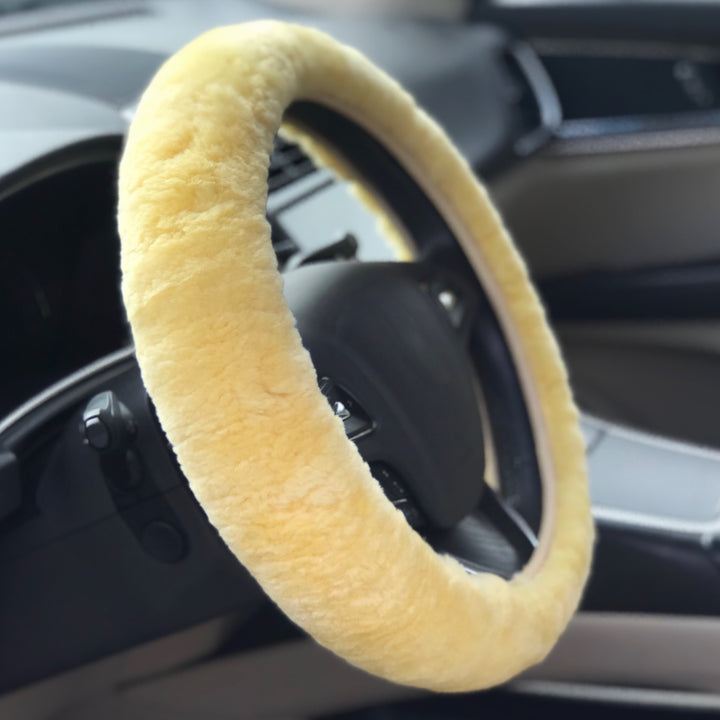 Sheepskin Steering Wheel Cover