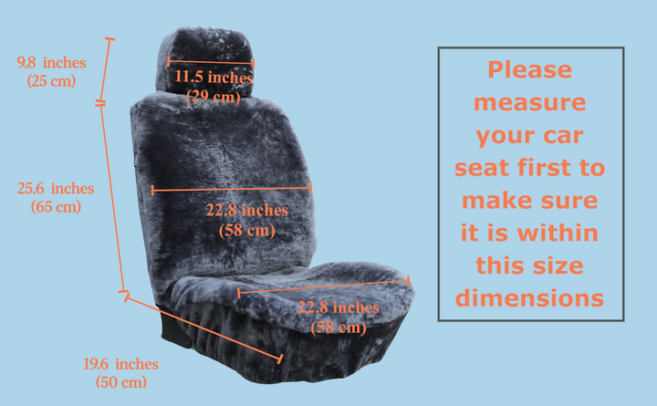 Genuine Australian Sheared Wool Sheepskin Car Seat Covers