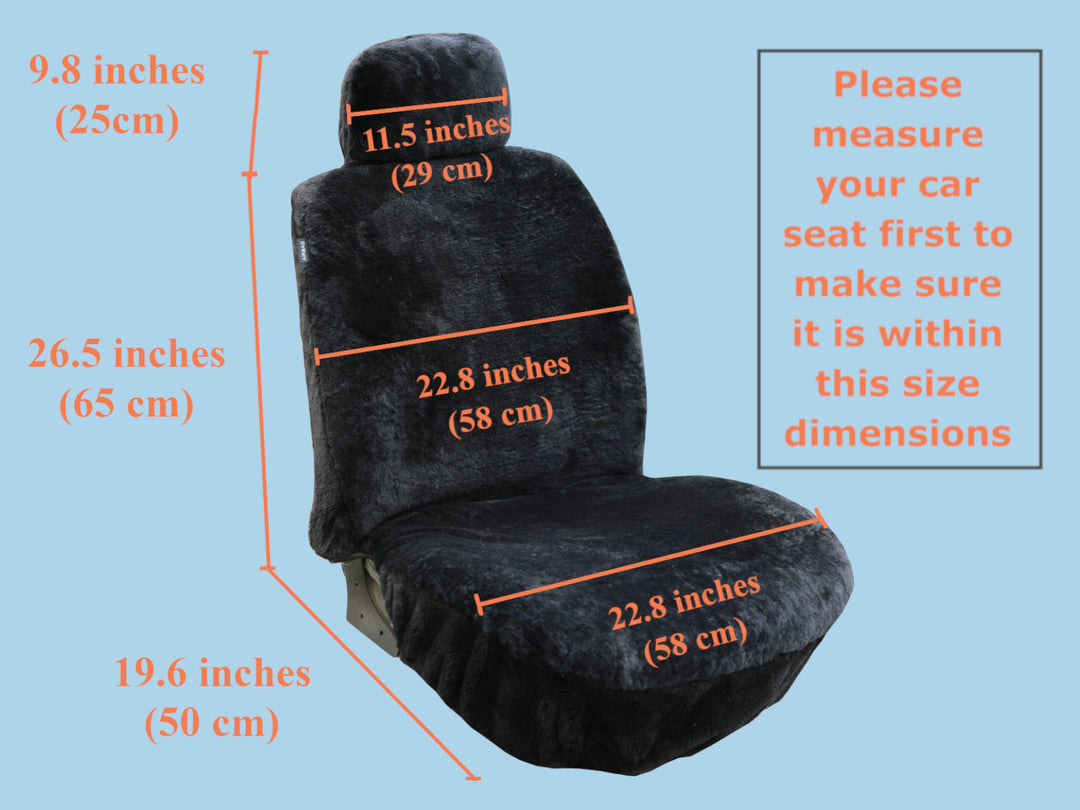 Genuine Australian Sheared Wool Sheepskin Car Seat Covers