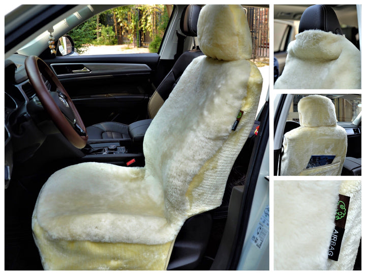 Genuine Australian Sheared Wool Sheepskin Car Seat Cover