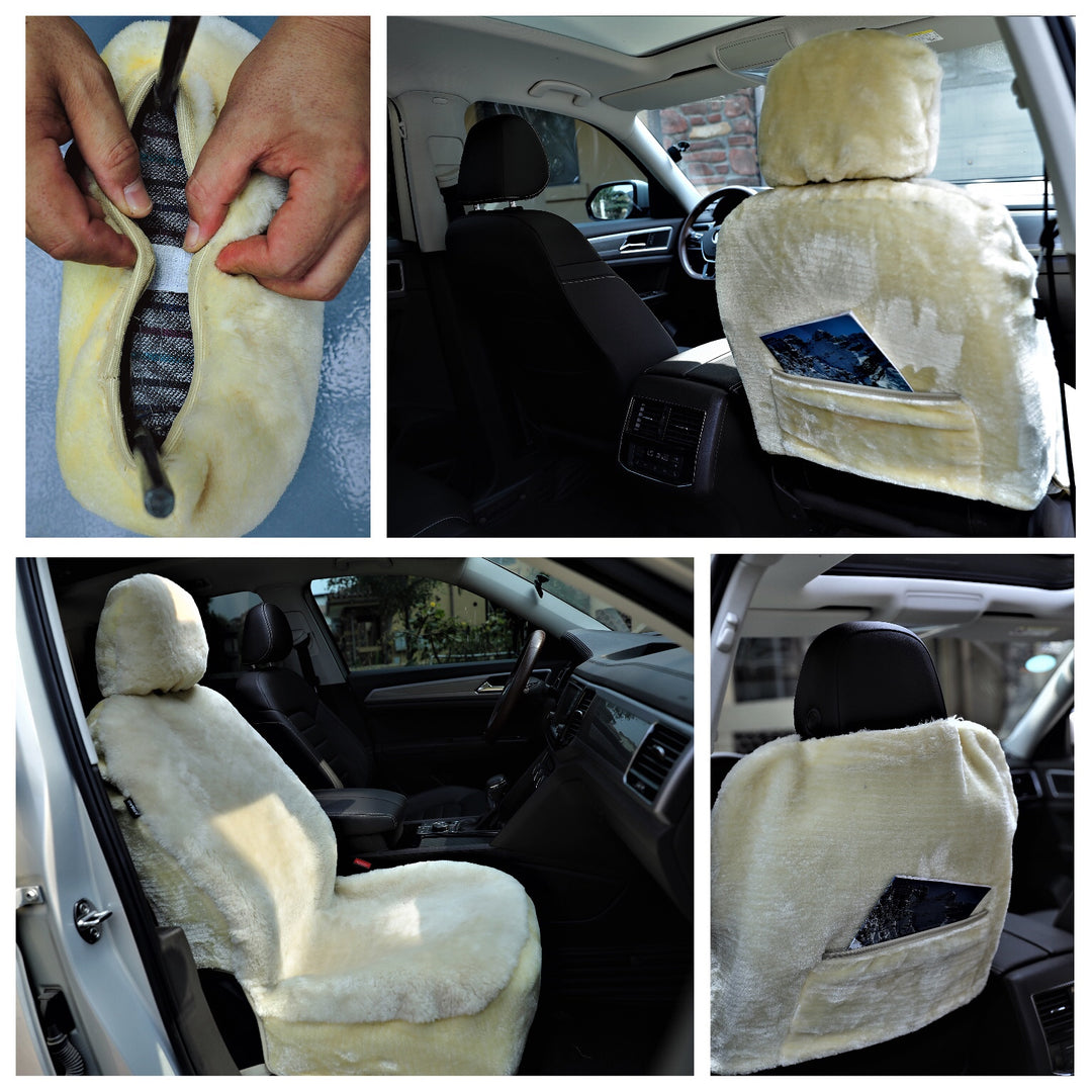 Genuine Australian Sheared Wool Sheepskin Car Seat Cover