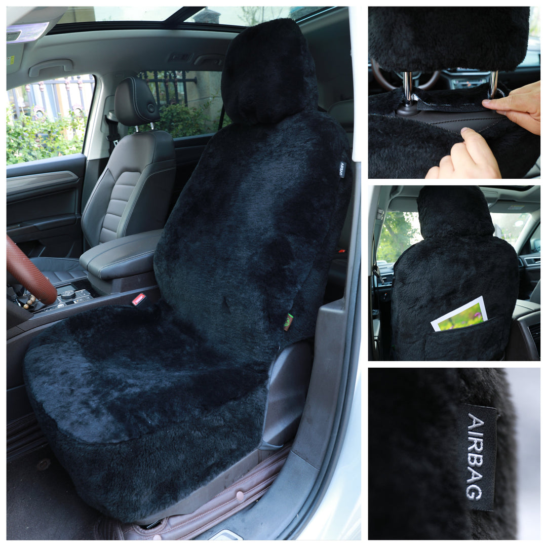 Genuine Australian Sheared Wool Sheepskin Car Seat Cover