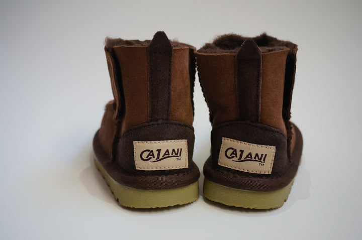 Toddler Sheepskin Boots without Tie - Brown