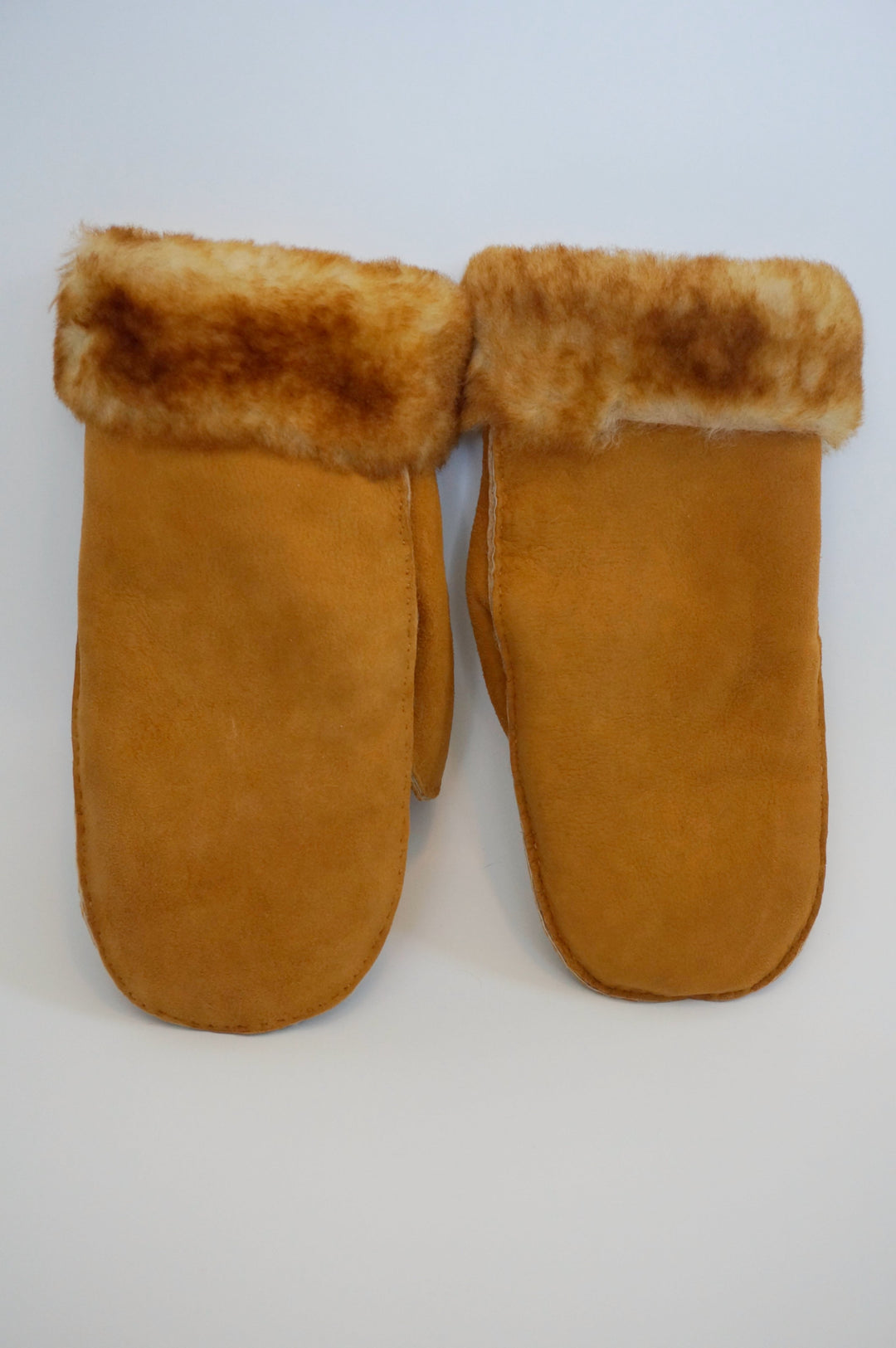 Men's Sheepskin Mittens - Tan