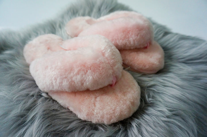 Australian Sheepskin Fluffy Flip-flop - Pink