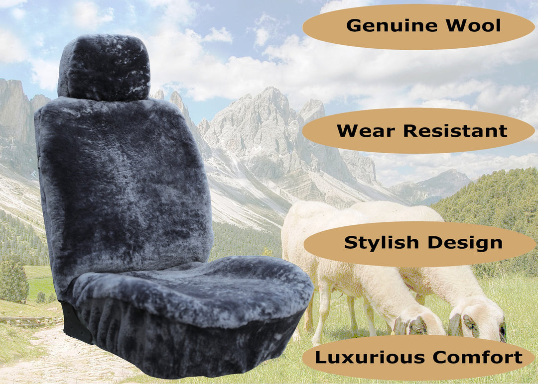 Genuine Australian Sheared Wool Sheepskin Car Seat Cover