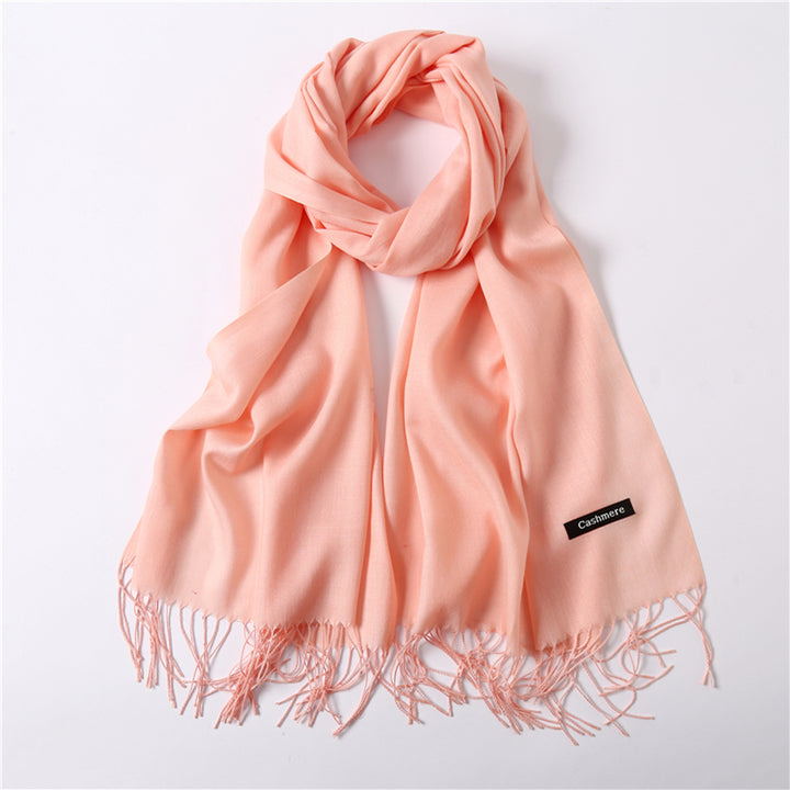 hot 2018 summer scarves for women shawls and wraps fashion solid female hijab stoles pashmina winter cashmere scarves foulard