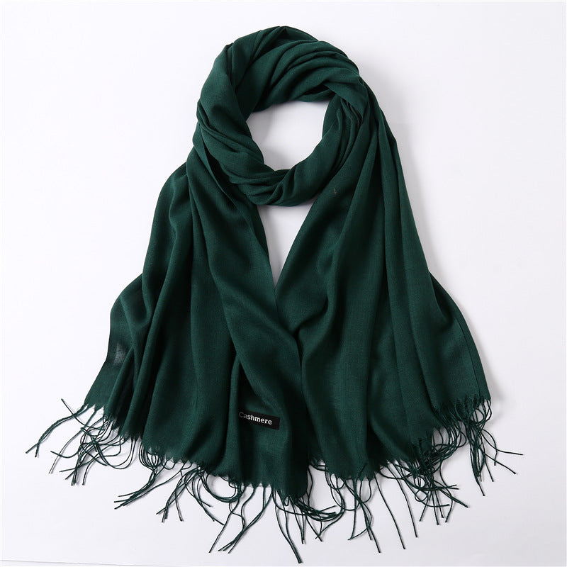 hot 2018 summer scarves for women shawls and wraps fashion solid female hijab stoles pashmina winter cashmere scarves foulard