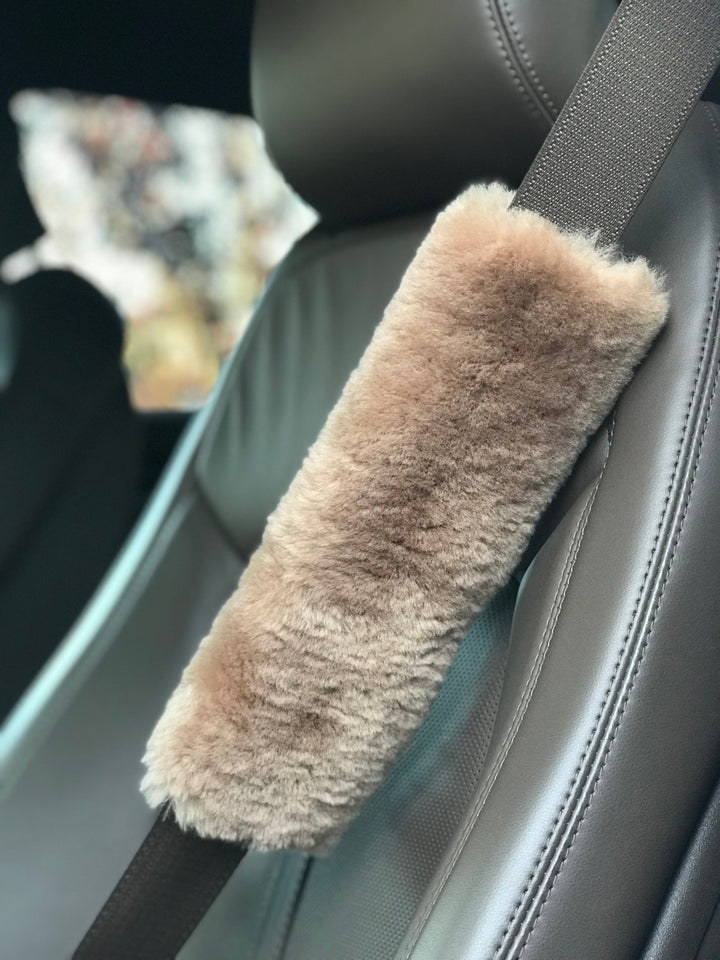 Sheepskin Seat Belt Cover