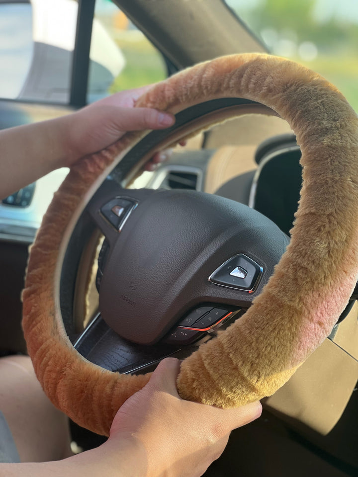 Sheepskin Steering Wheel Cover