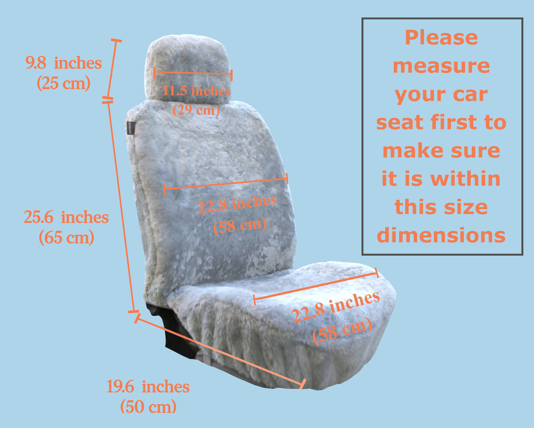 Genuine Australian Sheared Wool Sheepskin Car Seat Covers