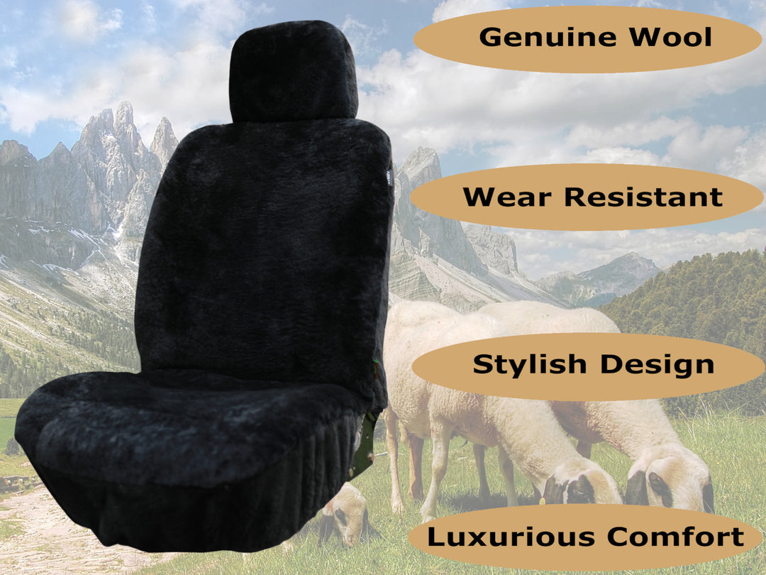 Genuine Australian Sheared Wool Sheepskin Car Seat Covers