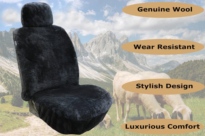 Genuine Australian Sheared Wool Sheepskin Car Seat Covers