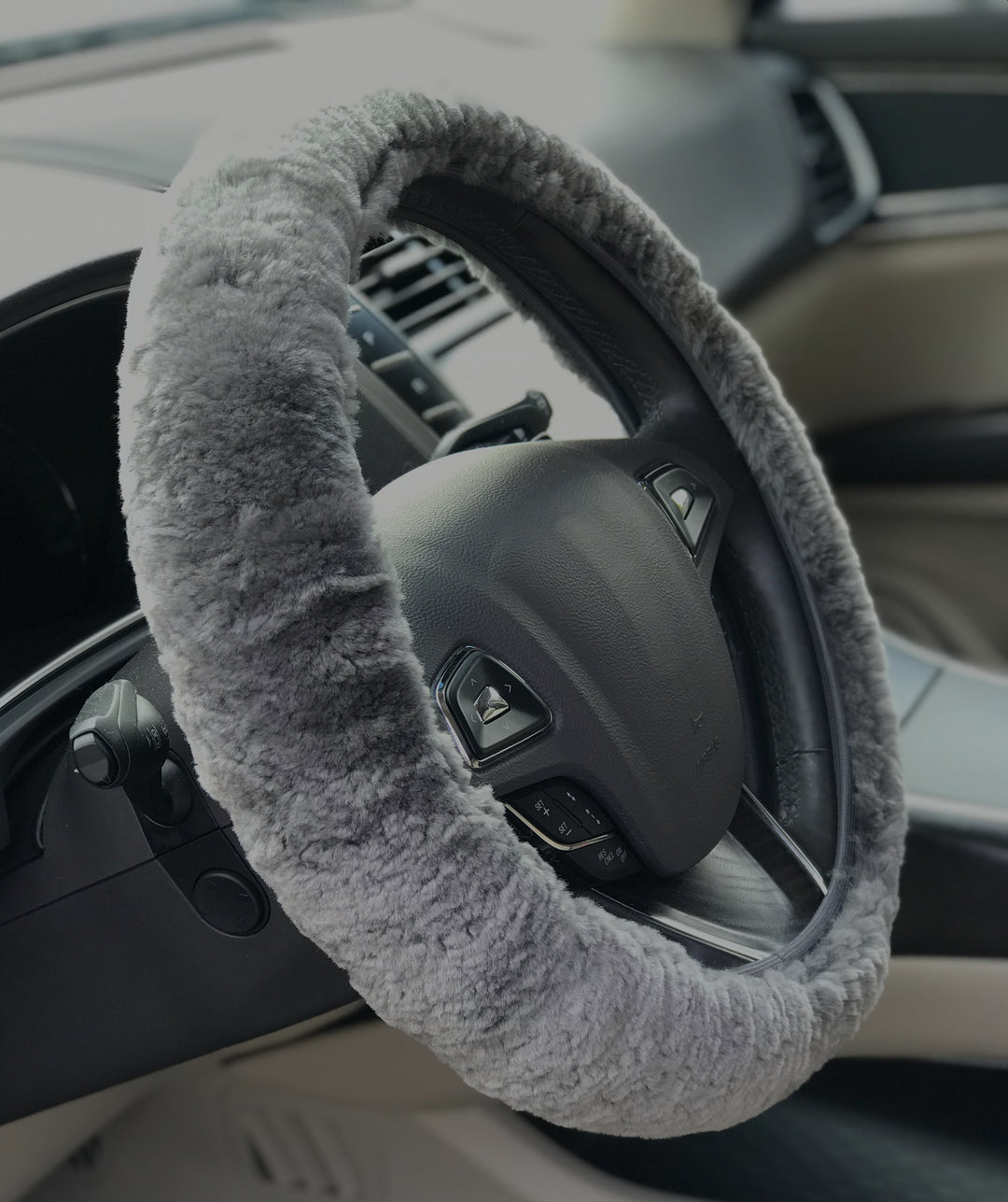 Sheepskin Steering Wheel Cover