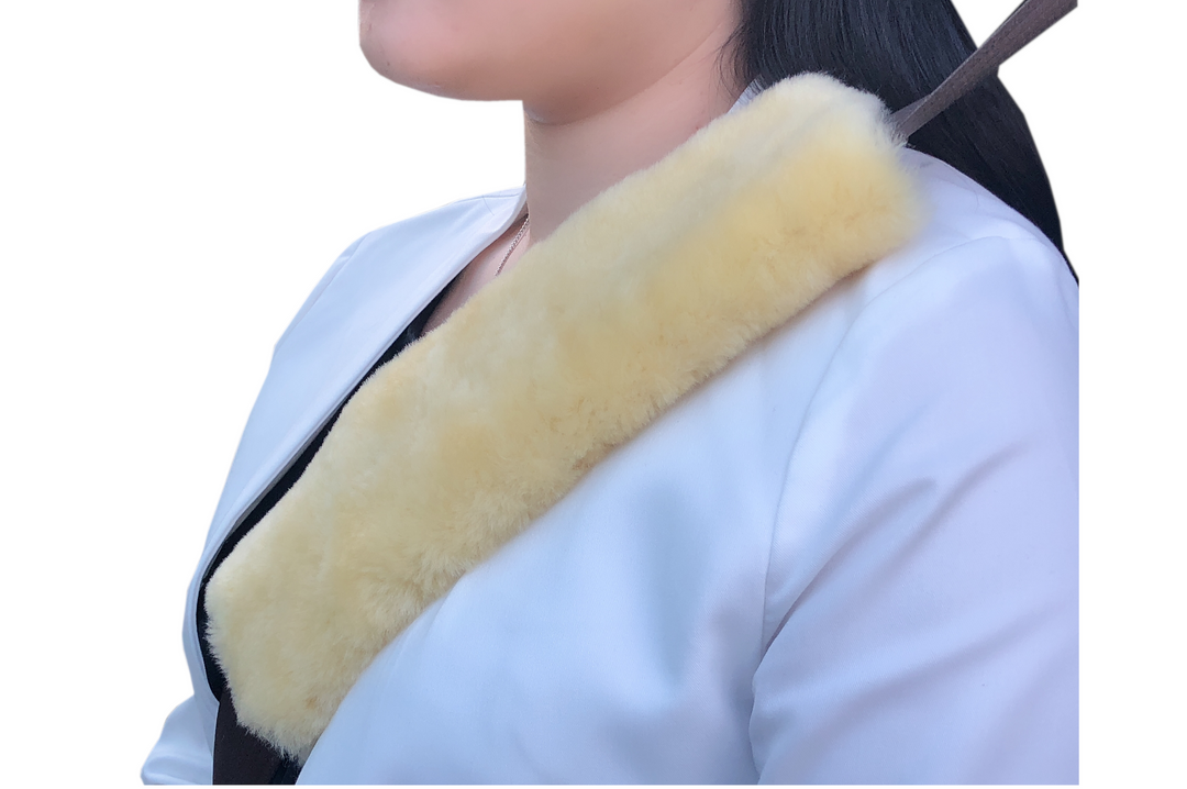 Sheepskin Seat Belt Cover